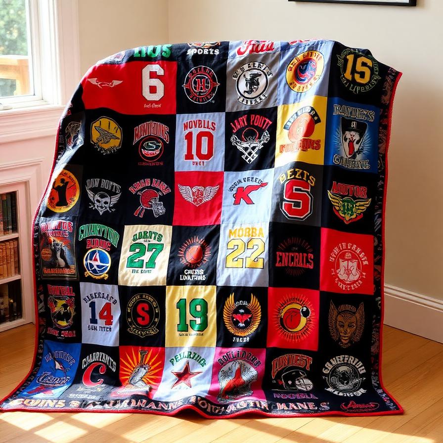 T-Shirt Quilt detail